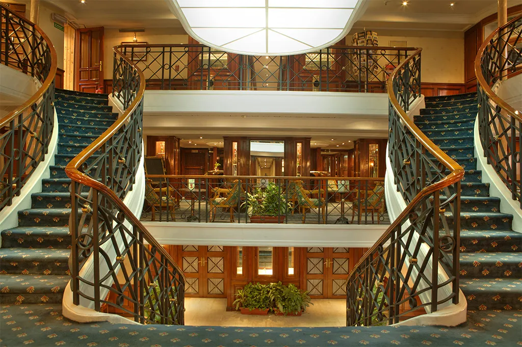 Lobby of the Champolion I Nile cruise
